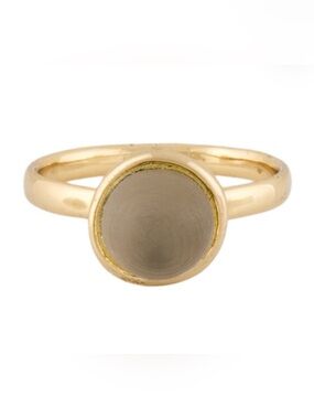 Alexis Bittar Gold Lucite Ring Size 6